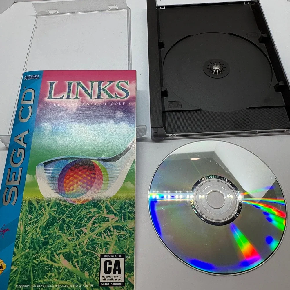 Links The Challenge of Golf Sega CD Game Retro Sports Virgin Interactive